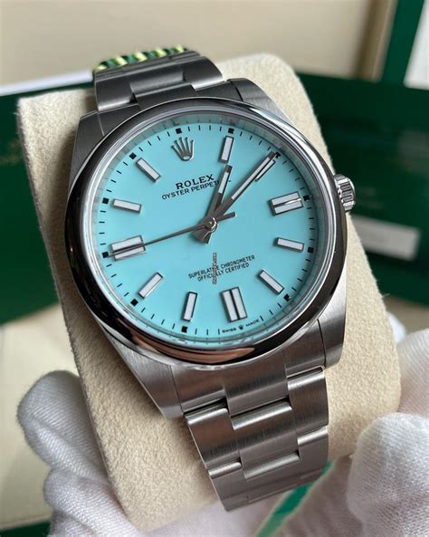 rolex tiffany 41|rolex tiffany blue 41 price.